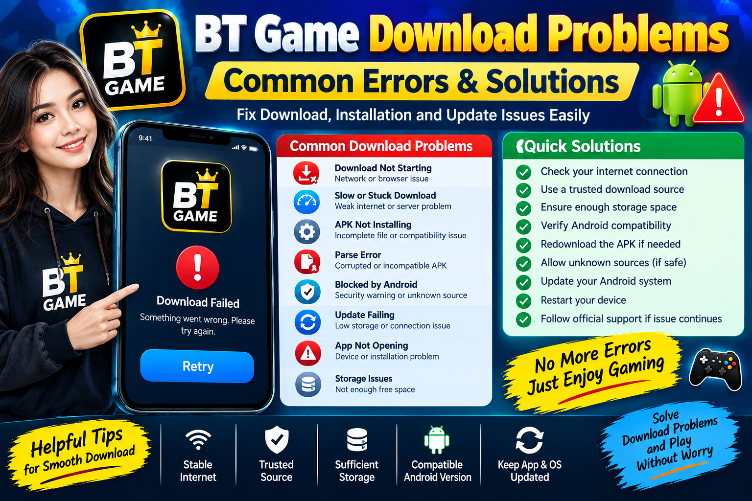 BT Game Download Problems